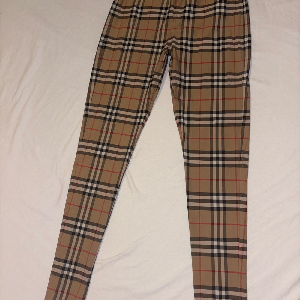 Burberry Check Stretch Jersey Leggings